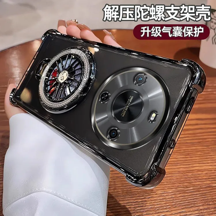 气囊防摔华为畅享70X手机壳BREAL80高质量全包镜头陀螺磁吸支架简