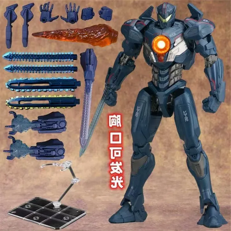 环太平洋2复仇危险流浪者儿童男可动发光手办玩具机甲模型礼物