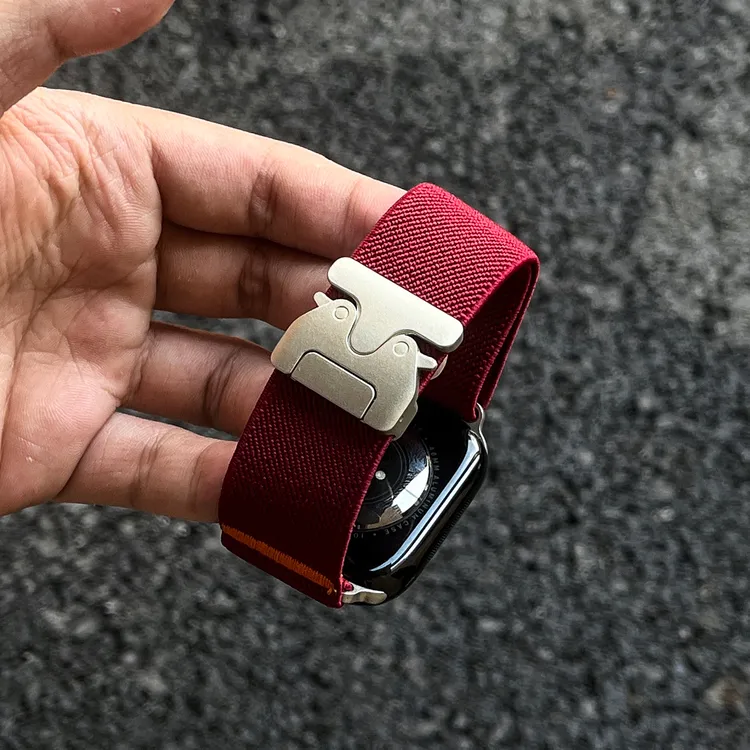 适用于苹果手表AppleWatchS11编织回环降落伞扣尼龙S10/98765表带