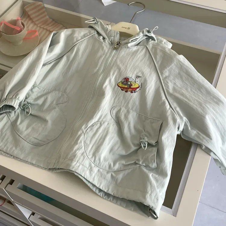 one豆男童春秋款外套儿童洋气连帽开衫宝宝韩版童装开衫外套