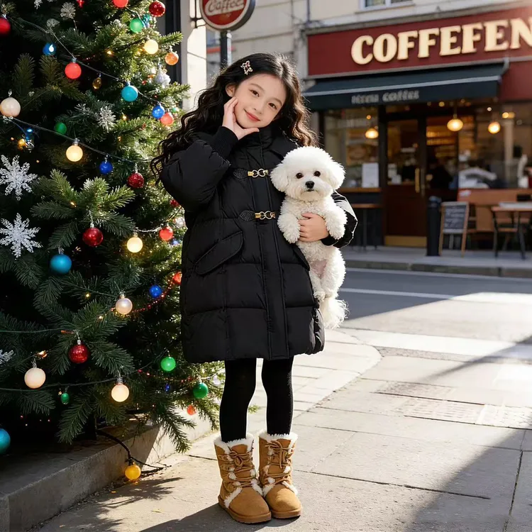 女童棉服秋冬装2025新款儿童棉袄加厚羽绒棉衣外套女大童冬季上衣