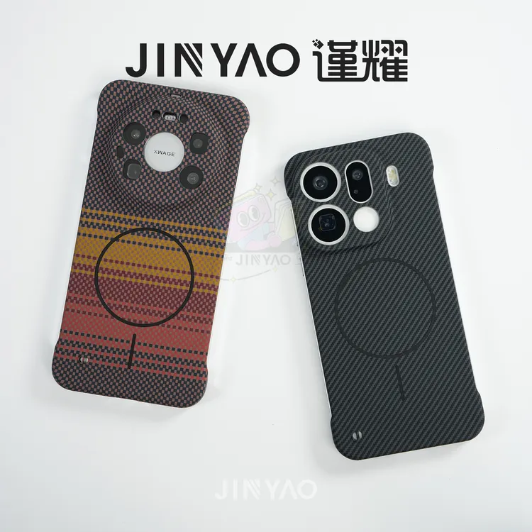 谨耀凯夫拉纹理适用华为mate80promax手机壳pura80磁吸findx9小米