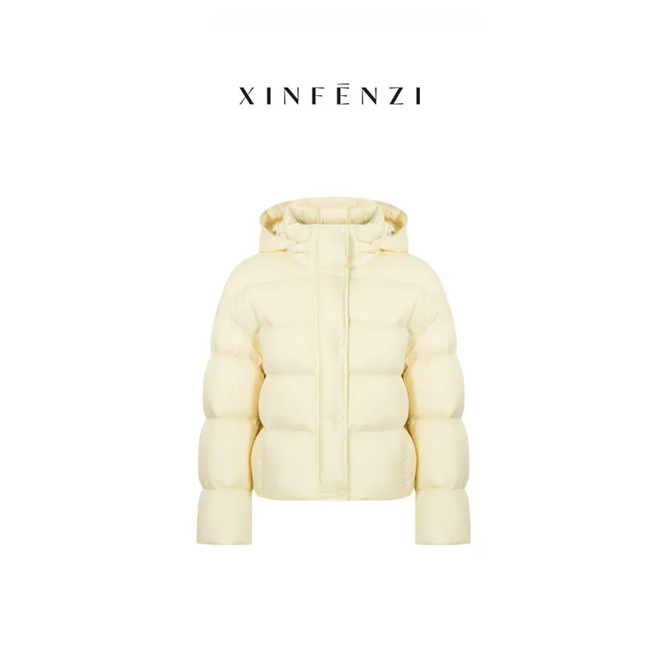 【北极鹅】XINFENZI 高质95白鹅绒零压感泡芙系列短款羽绒 WJK36752