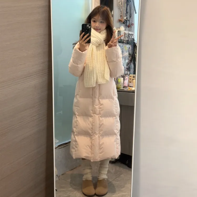 2025冬季新款棉服女洋气爆款网红直播韩系女生中长款加厚推荐外套