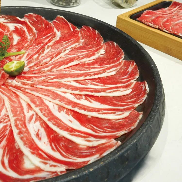 【拍4斤多送一斤】澳洲安格斯原切肥牛片牛肉卷火锅卷烤肉片新鲜