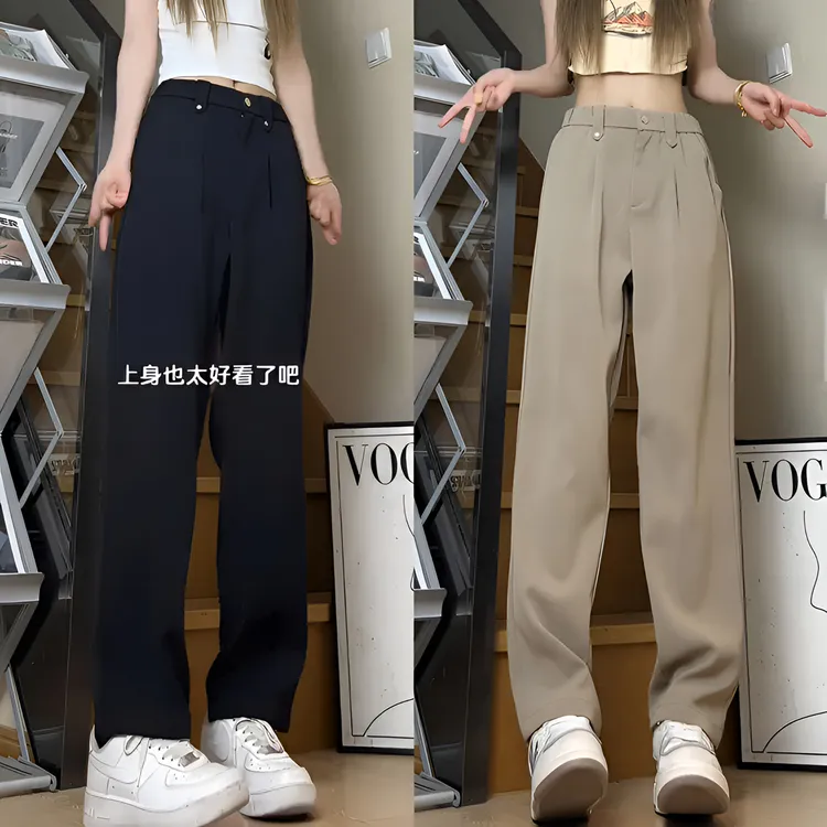 夏季轻薄透气舒适简约百搭小西裤男时尚潮流高级感轻奢痞帅休闲裤