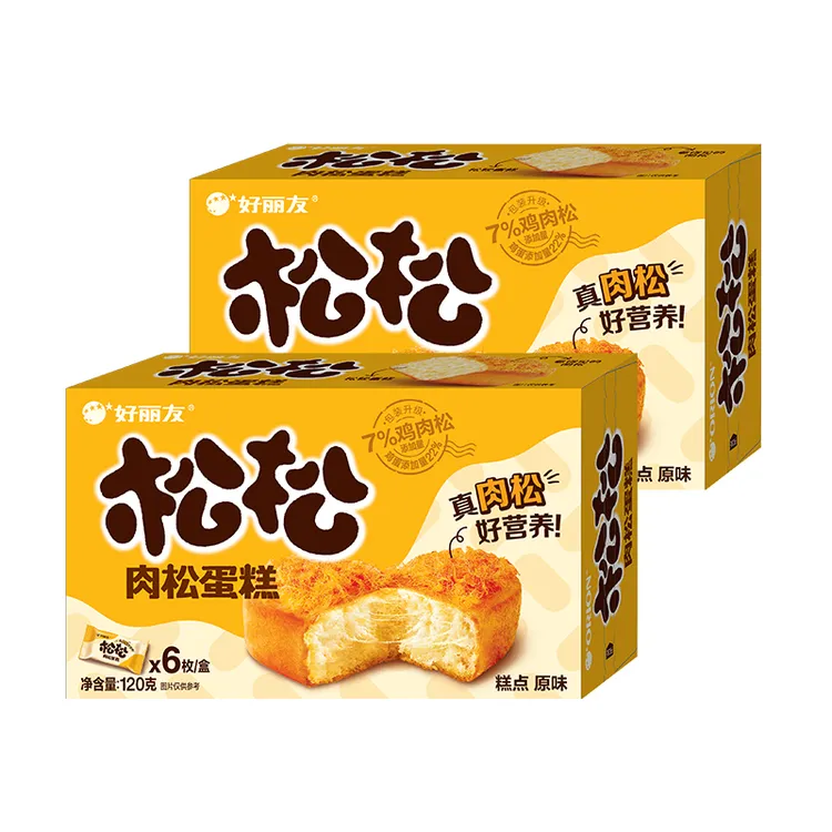 好丽友松松肉松蛋糕面包零食早餐代餐夹心蛋糕下午茶