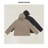  NiannNiann 新款女装保暖休闲连帽羊毛羊毛混纱针织衫16120