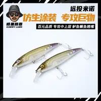 超远投浮水 米诺仿真涂装设计双反光板巨物翘嘴鳡鱼海鲈 路亚硬饵