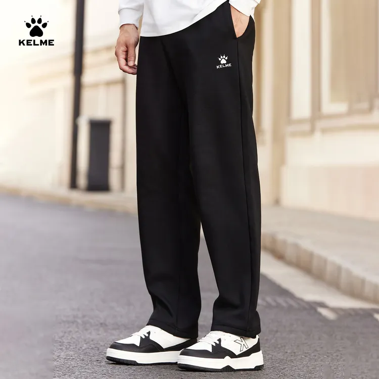 【加绒直筒卫裤】卡尔美百搭秋冬保暖运动裤男女休闲裤|潮流新品