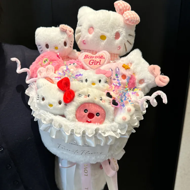 hellokitty凯蒂猫玩偶花束生日礼物女生七夕情人节送女友女孩儿童