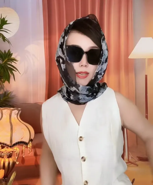 【水墨长巾】春夏薄爽乔其160*50纱巾