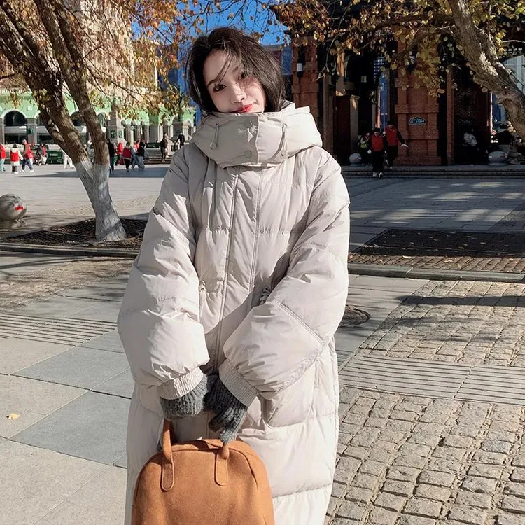 100g以下5首發控现货5长款9834472绒19990羽绒服杏色国内一二线品