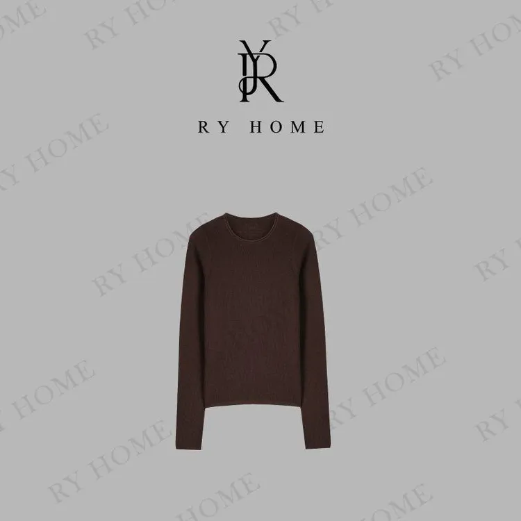 【容雨RYHOME】羊毛混纺长袖毛织打底衫253M3036
