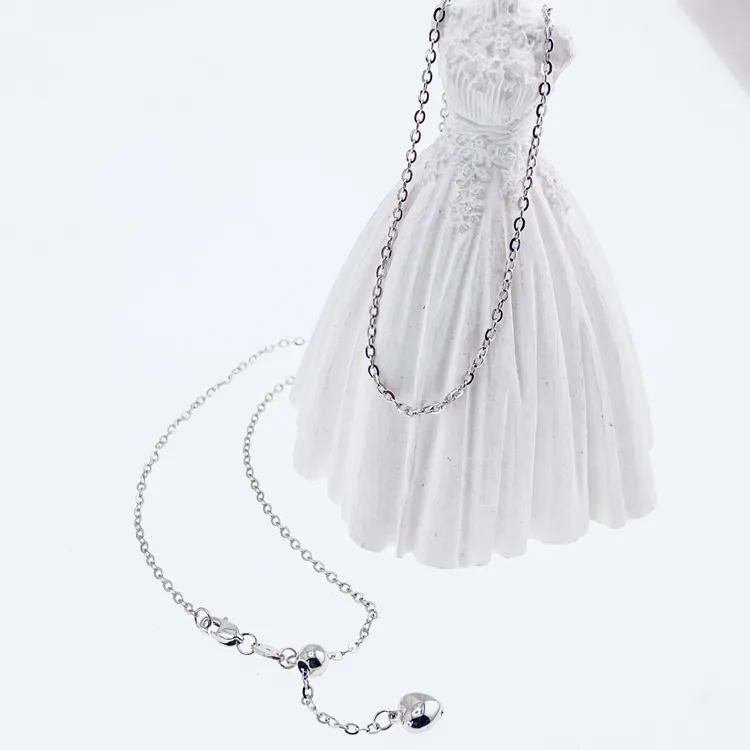 铂金Pt950鲍鱼扣抽拉款闪O项链   6克以上