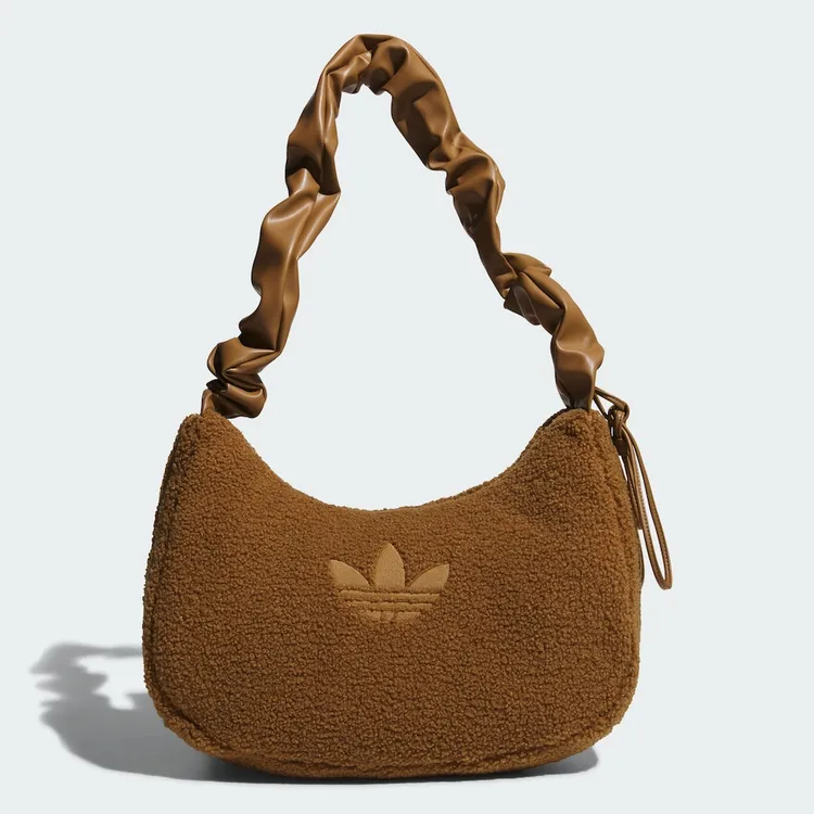 ADIDAS SHOULDER BAG SHERPA三叶草仿羊羔绒运动拎包  KT0858   