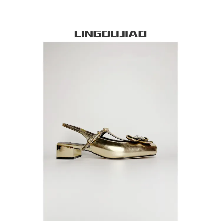 LINGDUJIAO/零度角【小猪嘴丁字后空玛丽珍鞋】619-119/4cm