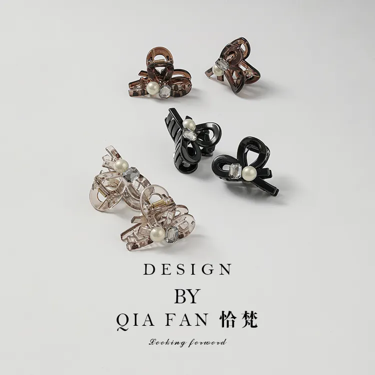 小号抓夹高级感珠珠刘海夹2025新款侧边夹公主头气质发卡夹子头饰