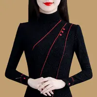 GF#849 打底衫女秋冬季新款长袖显瘦保暖女士内搭上衣