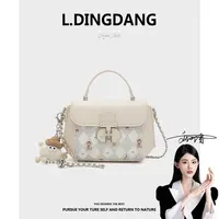 【刘叮当甄选】新品手提包苹果包手拎斜挎单肩气质链条女包23117-11
