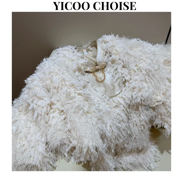 （在仓）YICOO【舞蝶】  小众高端定制流苏旗袍连衣裙套装YC256632