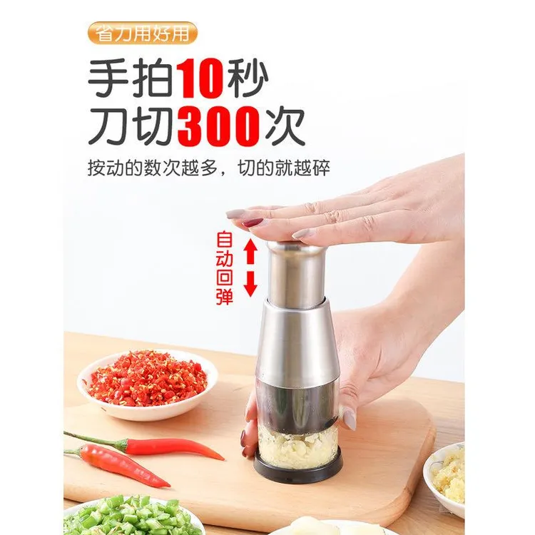 拍拍刀不锈钢捣蒜机多功能厨房用的黑科技手动压蒜泥神器爆款