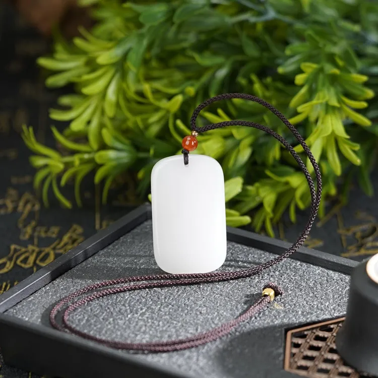 新疆金丝玉平安无事牌 48*29mm 精美百搭大牌送礼商品图