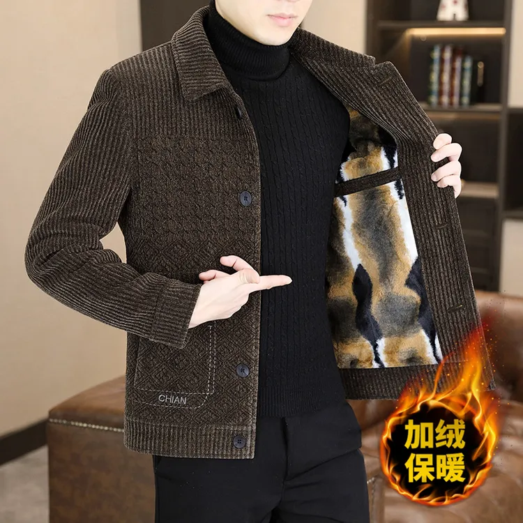 2025秋冬新款韩版高档定位韩国绒呢夹克休闲时尚百搭短款外套上衣