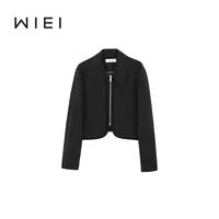 《WI EI》翻领百搭羊毛*设计感 短款夹克休闲 外套22677