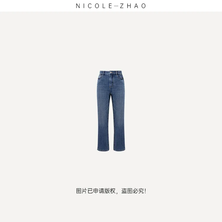4NKN129【贵姐NICOLE】土耳其进口面料设计师高端定制初恋牛仔裤