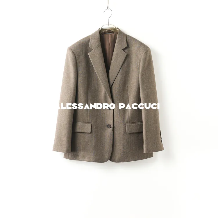 AP洛哥43168WZ【黑标/米兰达】皇家如意绵羊毛法兰绒翻驳领气质西装