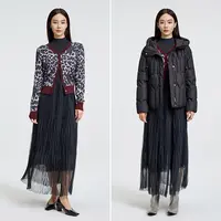 恩家冬款休闲时尚连衣裙百搭拼接连衣裙ESDLOC720