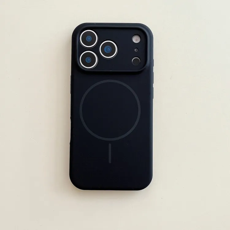 适用苹果17ProMax硅胶精孔手机壳16相机按键全包细圈磁吸防摔套