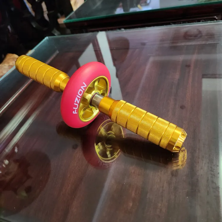 健腹轮升级款口袋迷你健腹轮，手柄加长加粗，单边12厘米粗32毫米，