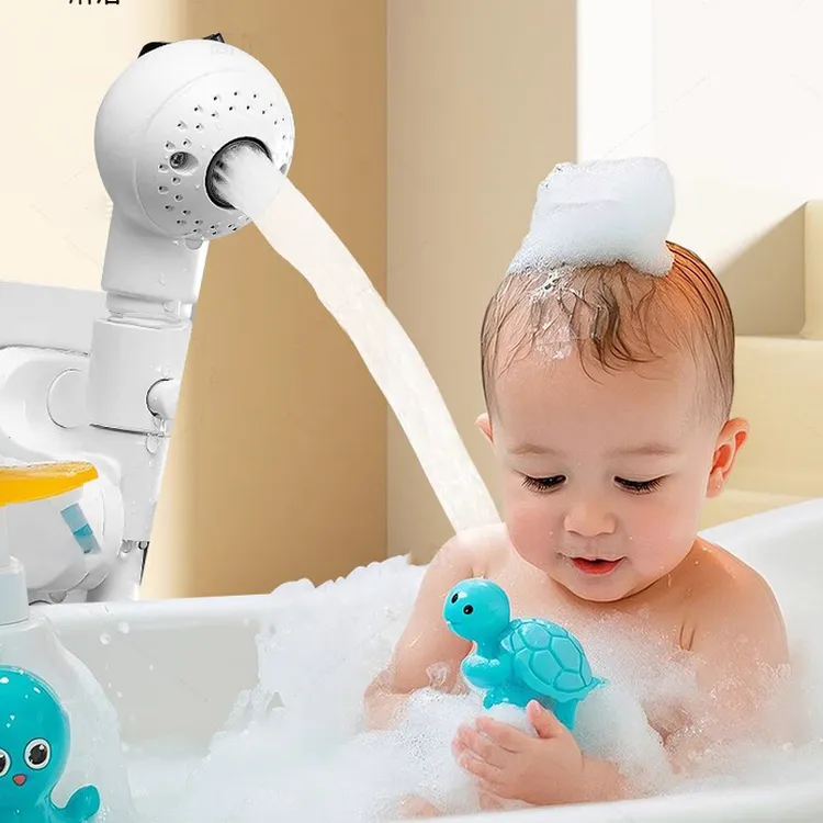 婴儿宝宝洗澡花洒喷头水柱儿童小淋浴莲蓬头宠物理发店浴室喷头