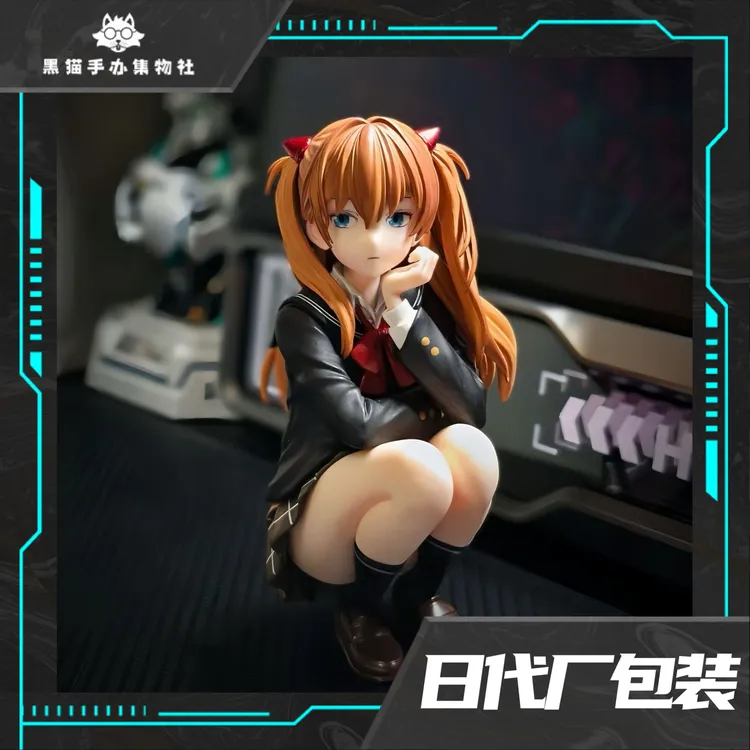 学院服明日香【日版】15cm新世纪福音战士动漫GKgw明日香手办模型