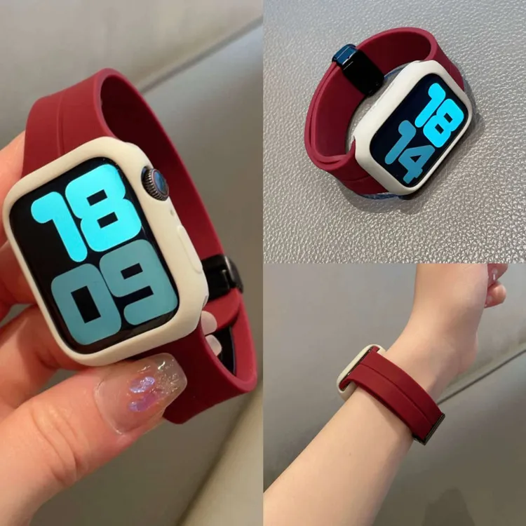 适用红米watch5表带小米redmiwatch4硅胶磁吸腕带替换配件保护套