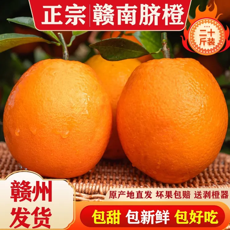 正宗江西赣州赣南脐橙真实新鲜水果20斤产地直发正宗江西赣州橙子