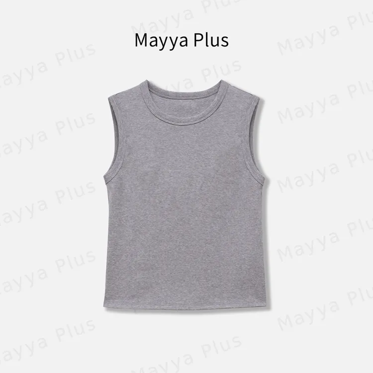 【私服背心】Mayya Plus麦芽定制2025新款圆领无袖背心上衣32536113