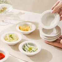 创意纯白陶瓷蘸料碟家用味碟酱料碟高颜值调料碟酱油醋碟小吃碟子