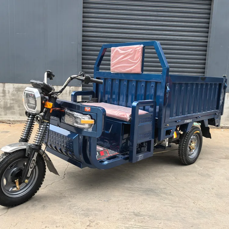 驰车豹农用自卸翻斗三轮车下地拉货不下沉后轮胎加宽防滑真空轮胎