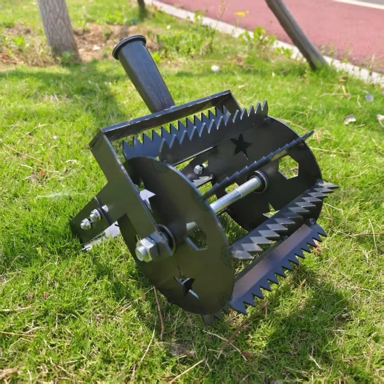 新款轮式锄草神器升级手推锄松土人工除草神器锄草锄头微耕机配件