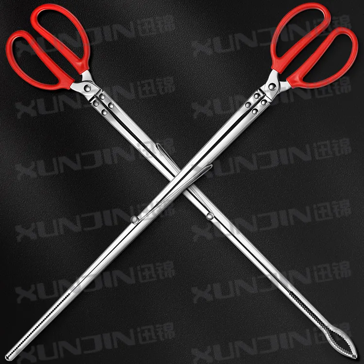 泥鳅黄鳝夹鳝鱼夹不锈钢钳子防滑赶海神器抓螃蟹龙虾工具火钳垃圾