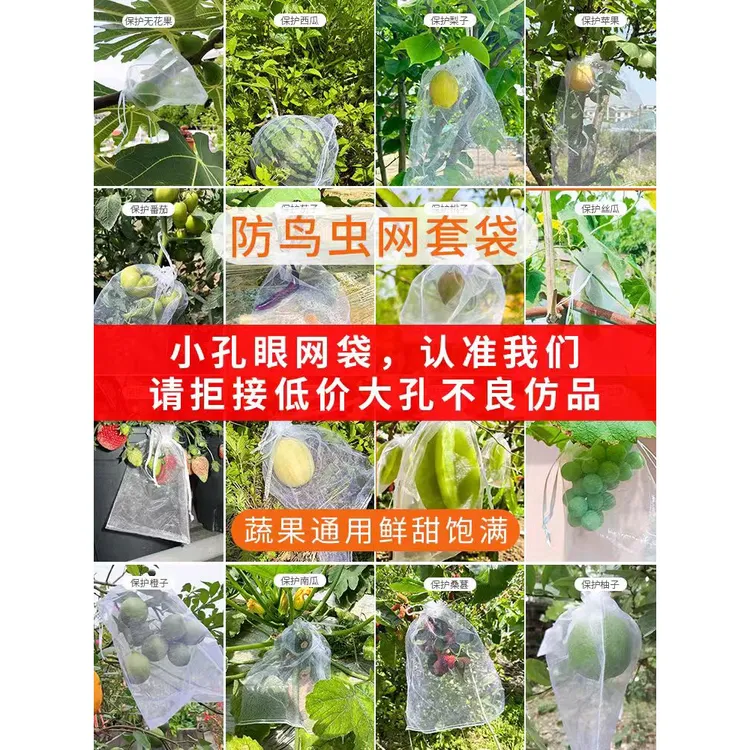 防虫耐用通用网眼袋水果套袋苦瓜枇杷葡萄桃子无花果优品塑料条