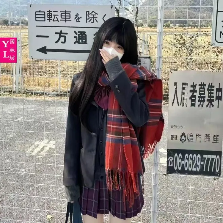 日系原创jk制服西装外套秋冬学院风校供感小个子三粒扣西服套装女