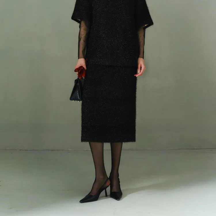 LYNEE【羽坠星河】亮丝半裙 LGD2FAW263