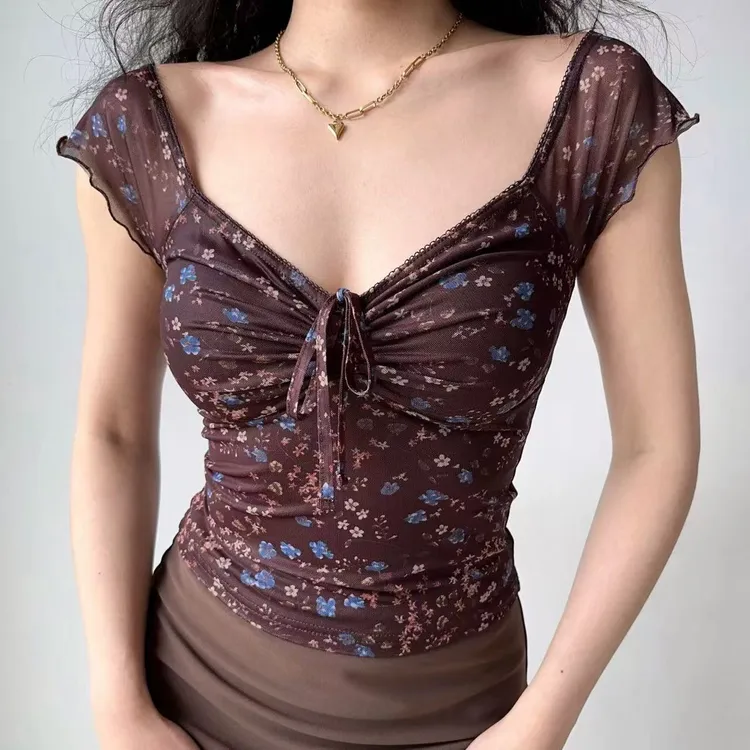 胖MM大码可一字肩抽绳V领纯欲辣妹性感上衣女胖mm显瘦遮肉
