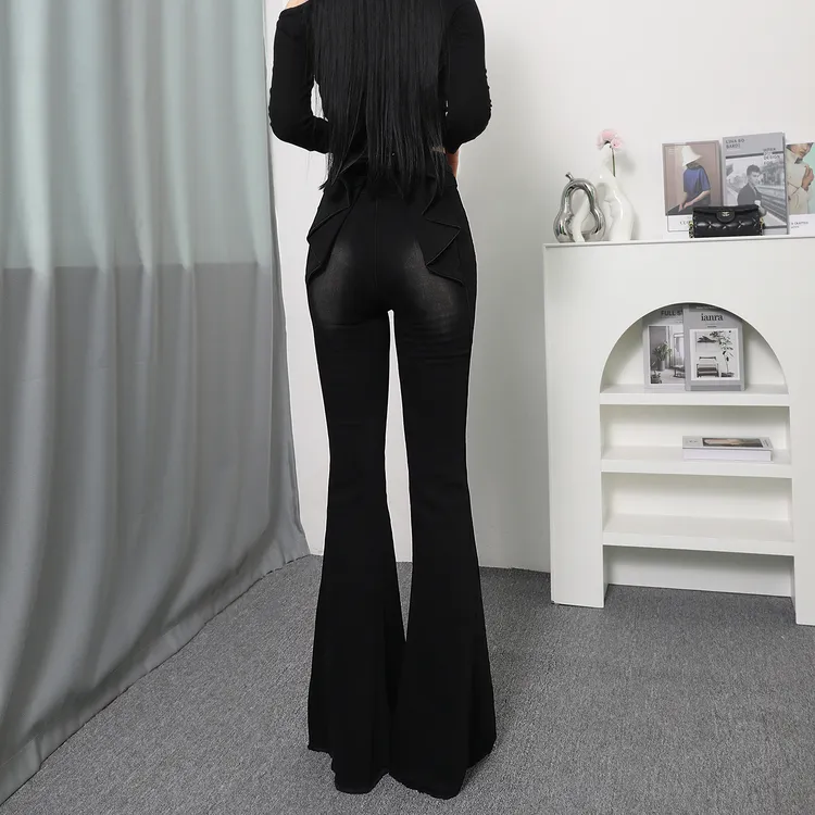 春秋季高腰微喇牛仔裤女2025年新款爆款性感韩版显瘦百搭喇叭裤