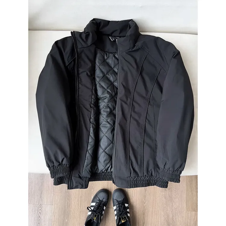 cleanfit飞行员夹克棉服男款冬季美式bomber短款立领棉衣解构外套