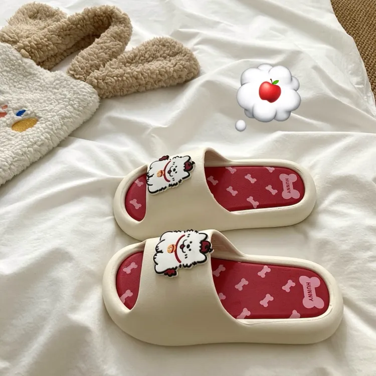 小狗凉拖鞋女款夏季可爱室内家居防滑eva踩屎感厚底外穿女士拖鞋
